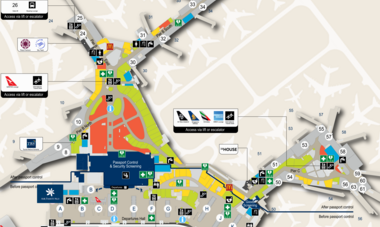 Airport map SYD